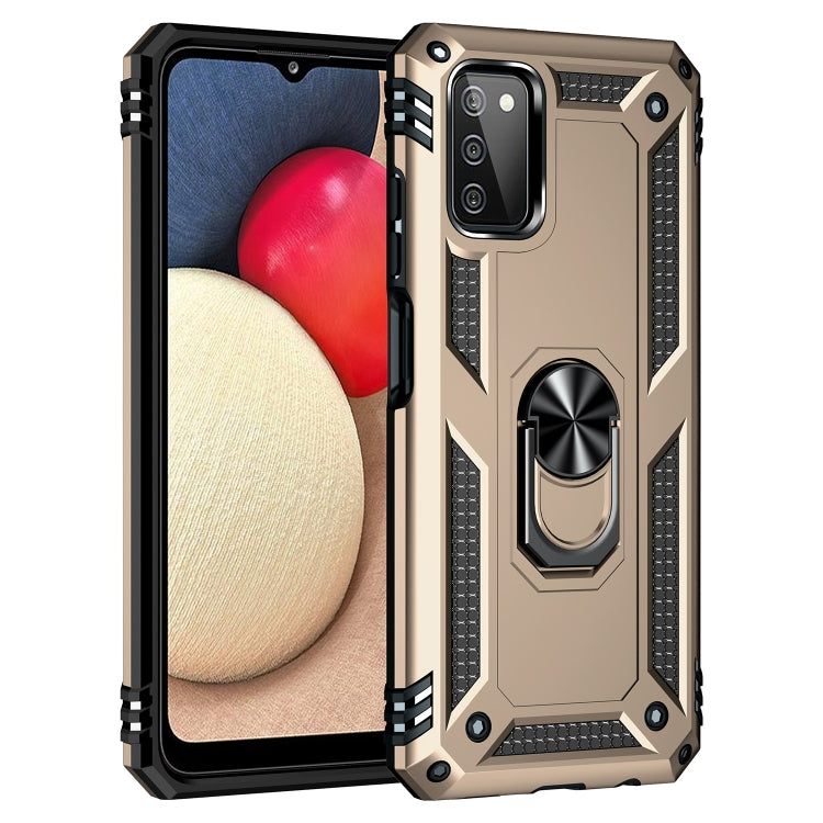 For Samsung Galaxy A03s US Version Shockproof TPU + PC Phone Case with Holder