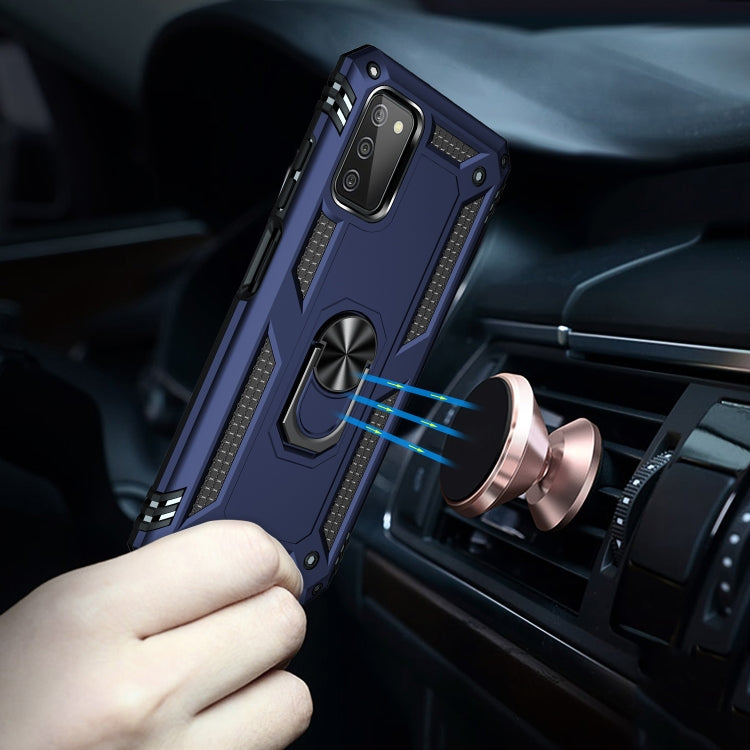 For Samsung Galaxy A03s US Version Shockproof TPU + PC Phone Case with Holder