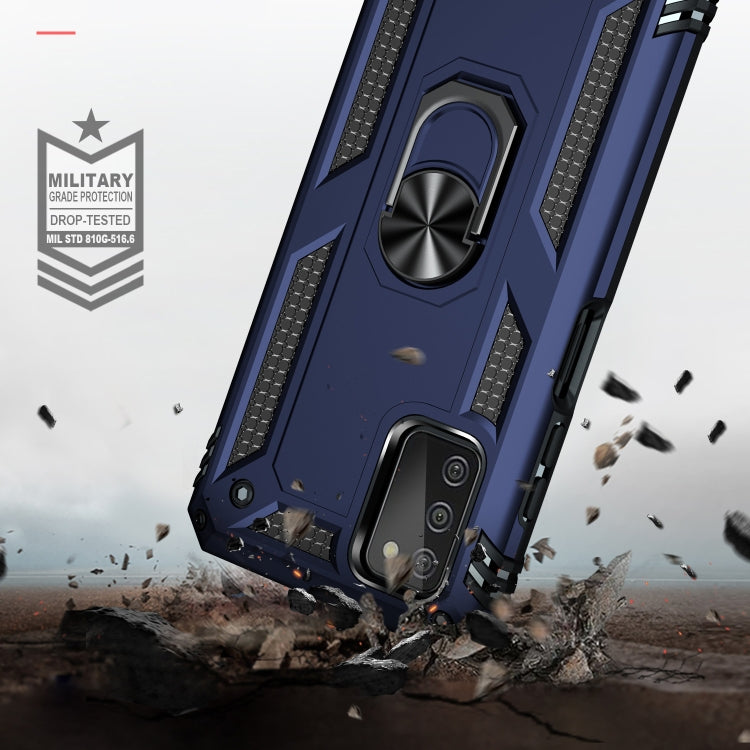 For Samsung Galaxy A03s US Version Shockproof TPU + PC Phone Case with Holder