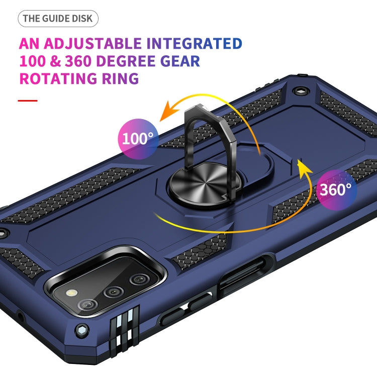 For Samsung Galaxy A03s US Version Shockproof TPU + PC Phone Case with Holder
