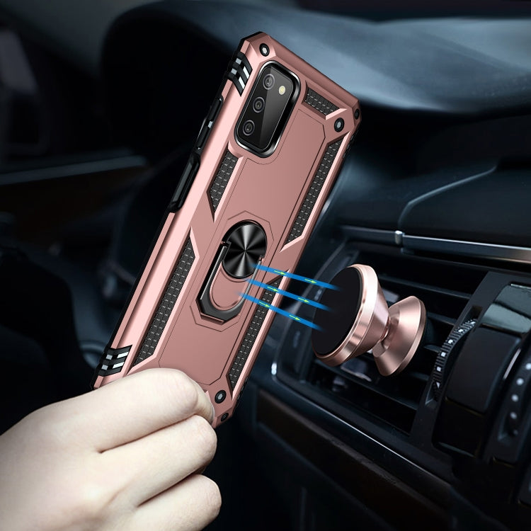 For Samsung Galaxy A03s US Version Shockproof TPU + PC Phone Case with Holder