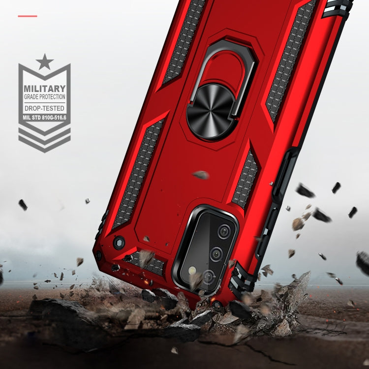For Samsung Galaxy A03s US Version Shockproof TPU + PC Phone Case with Holder