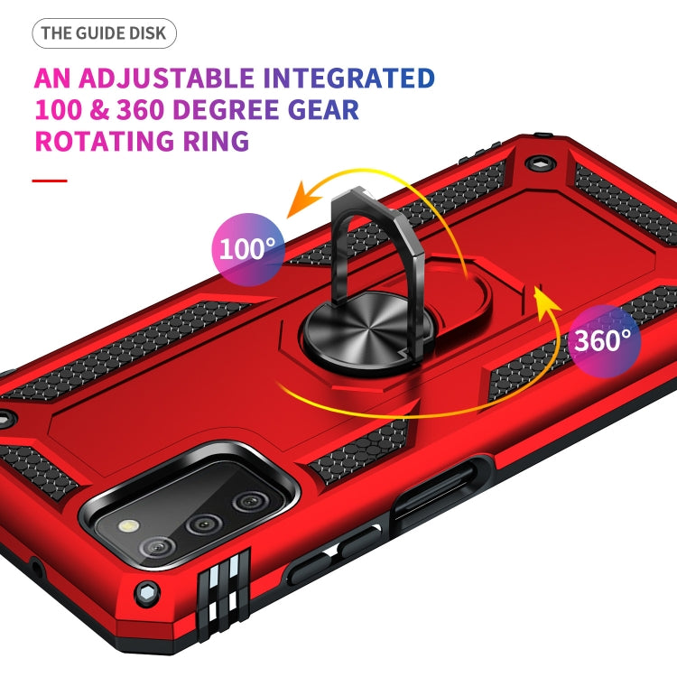 For Samsung Galaxy A03s US Version Shockproof TPU + PC Phone Case with Holder