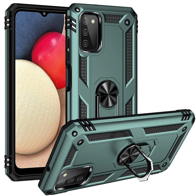 For Samsung Galaxy A03s US Version Shockproof TPU + PC Phone Case with Holder