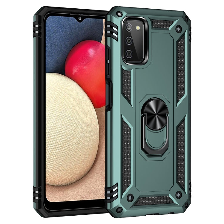 For Samsung Galaxy A03s US Version Shockproof TPU + PC Phone Case with Holder