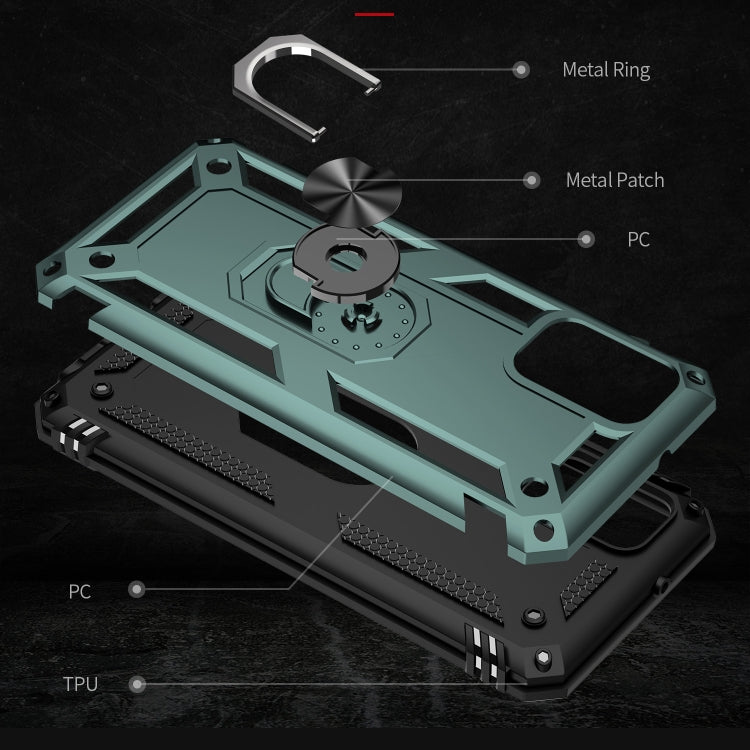 For Samsung Galaxy A03s US Version Shockproof TPU + PC Phone Case with Holder