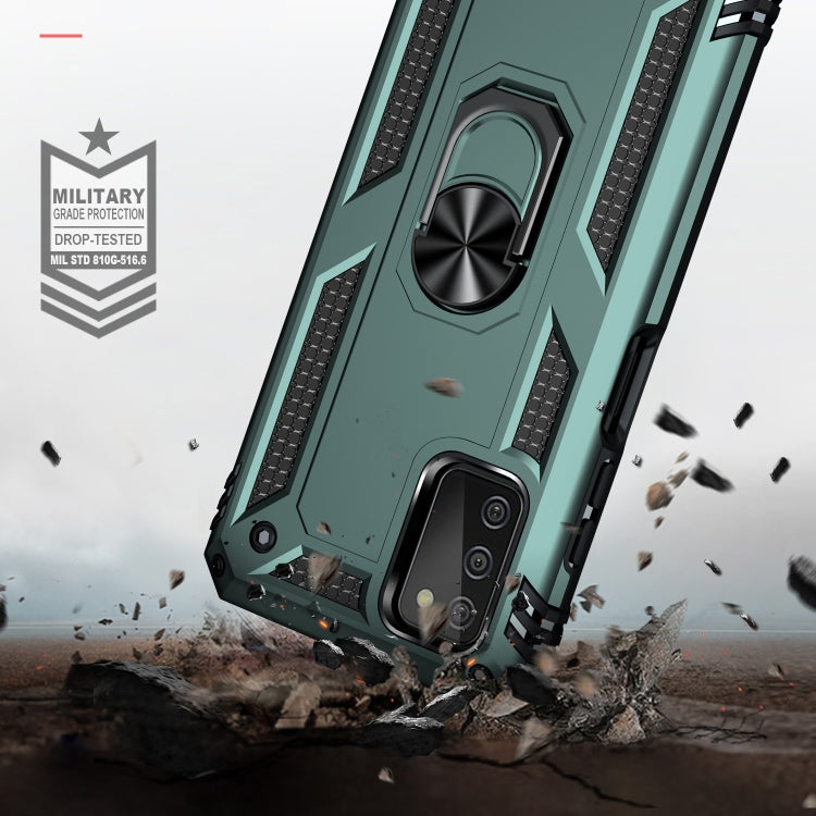 For Samsung Galaxy A03s US Version Shockproof TPU + PC Phone Case with Holder