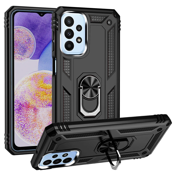 For Samsung Galaxy A23 Shockproof TPU + PC Phone Case with Holder