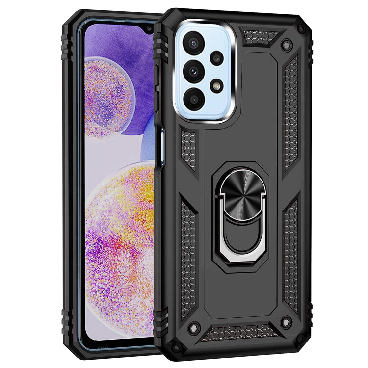 For Samsung Galaxy A23 Shockproof TPU + PC Phone Case with Holder