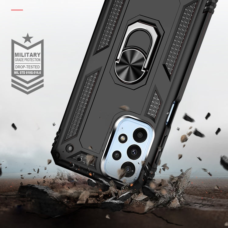 For Samsung Galaxy A23 Shockproof TPU + PC Phone Case with Holder