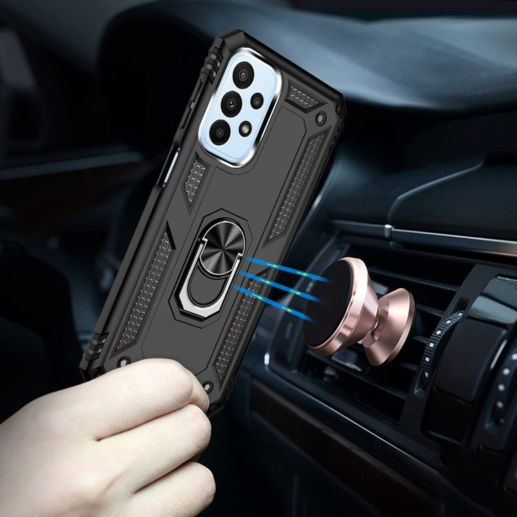 For Samsung Galaxy A23 Shockproof TPU + PC Phone Case with Holder