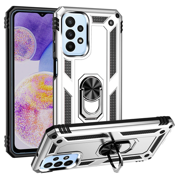 For Samsung Galaxy A23 Shockproof TPU + PC Phone Case with Holder