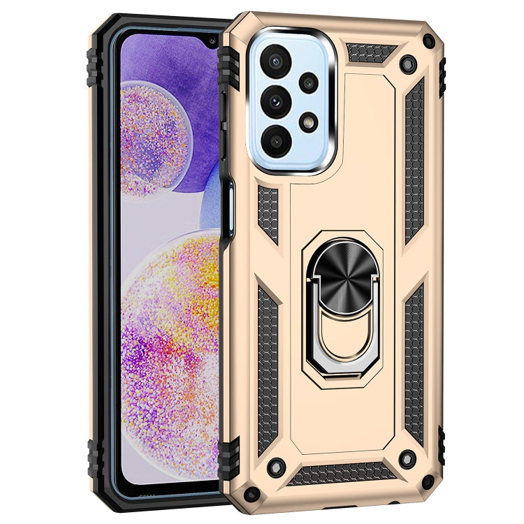 For Samsung Galaxy A23 Shockproof TPU + PC Phone Case with Holder