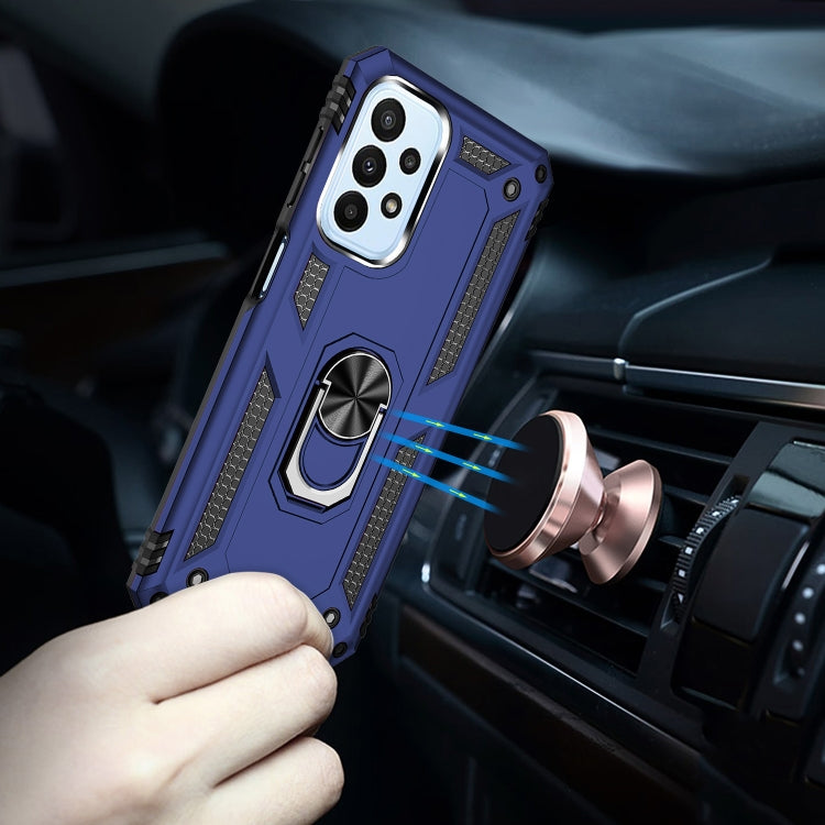 For Samsung Galaxy A23 Shockproof TPU + PC Phone Case with Holder