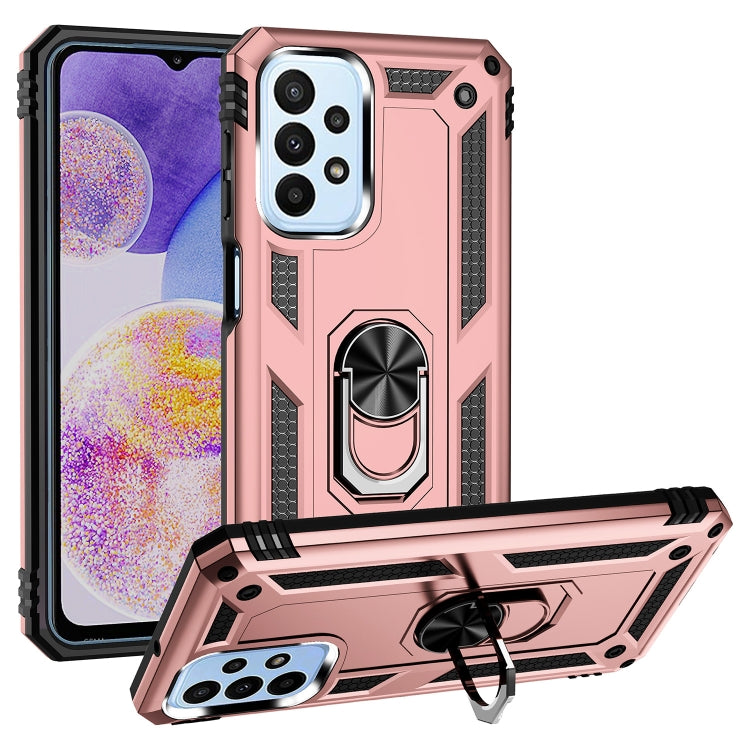 For Samsung Galaxy A23 Shockproof TPU + PC Phone Case with Holder