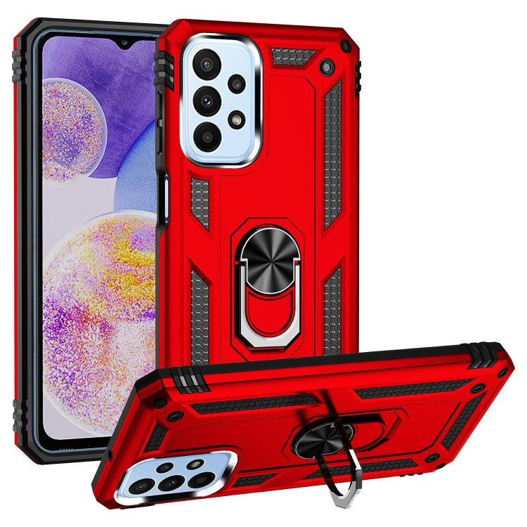 For Samsung Galaxy A23 Shockproof TPU + PC Phone Case with Holder