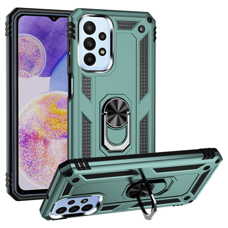 For Samsung Galaxy A23 Shockproof TPU + PC Phone Case with Holder