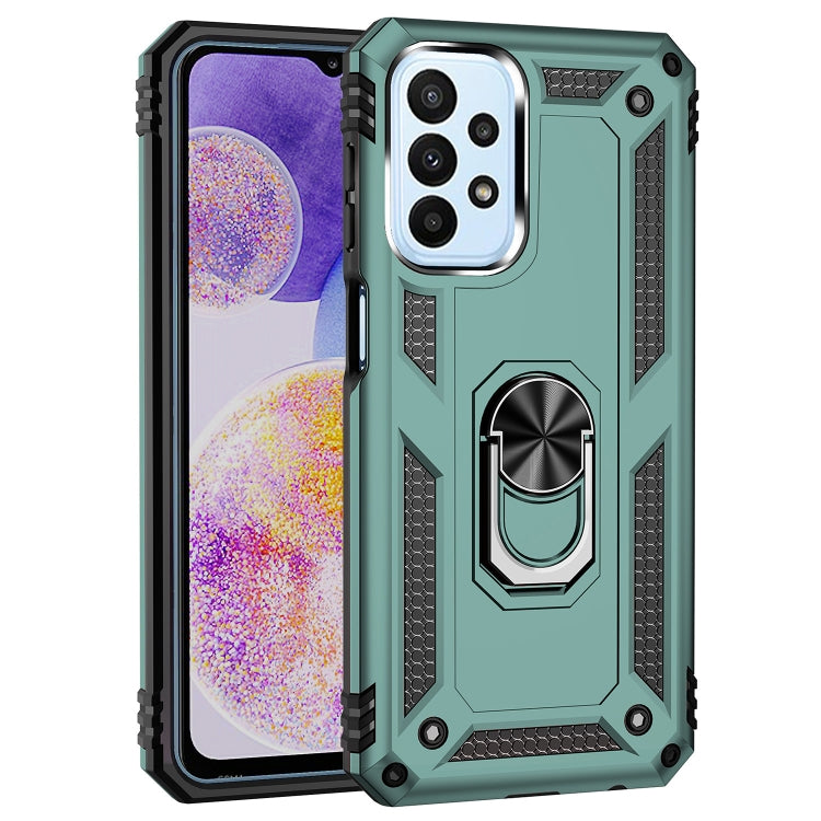 For Samsung Galaxy A23 Shockproof TPU + PC Phone Case with Holder
