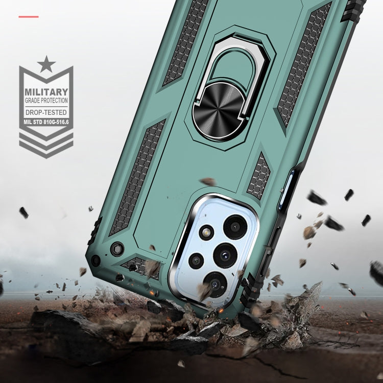 For Samsung Galaxy A23 Shockproof TPU + PC Phone Case with Holder
