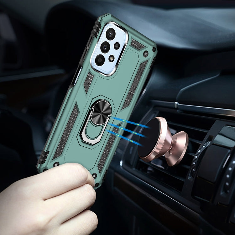 For Samsung Galaxy A23 Shockproof TPU + PC Phone Case with Holder