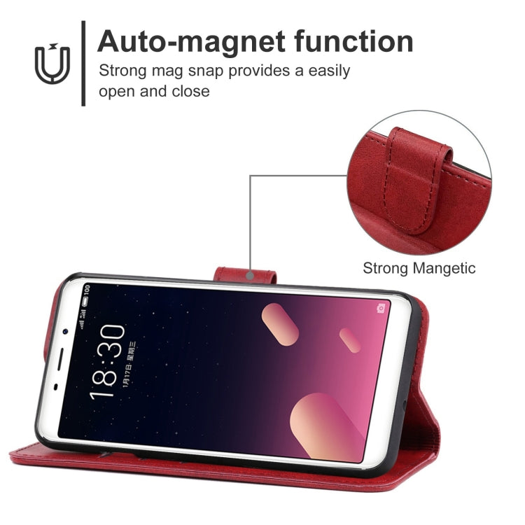 Leather Phone Case For Meizu Meilan S6
