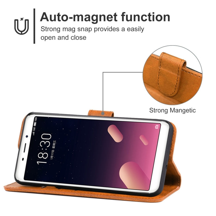 Leather Phone Case For Meizu Meilan S6
