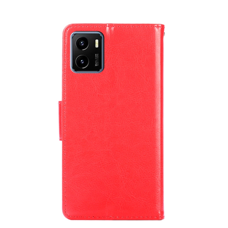 For vivo Y15s Foreign Version Crystal Texture Leather Phone Case