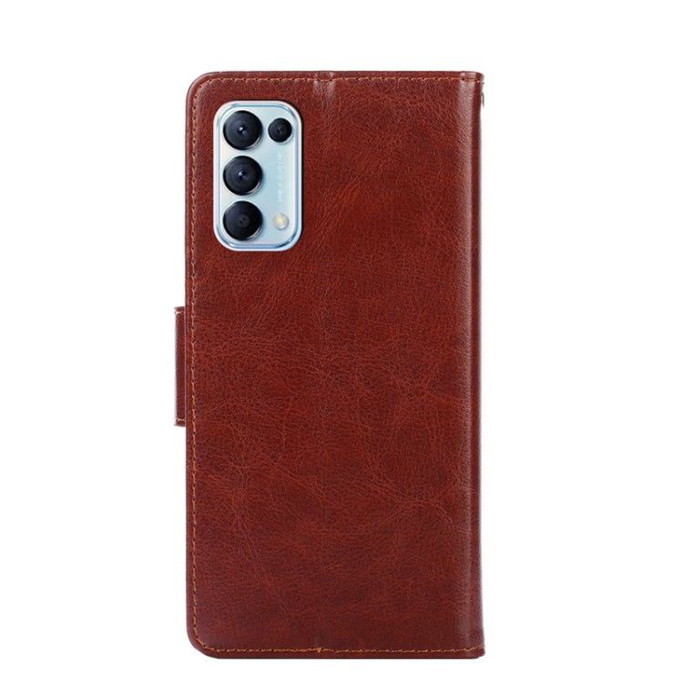For OPPO Reno5 4G Crystal Texture Leather Phone Case