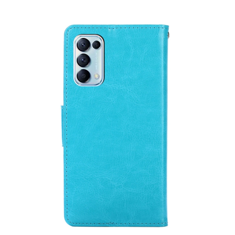 For OPPO Reno5 4G Crystal Texture Leather Phone Case