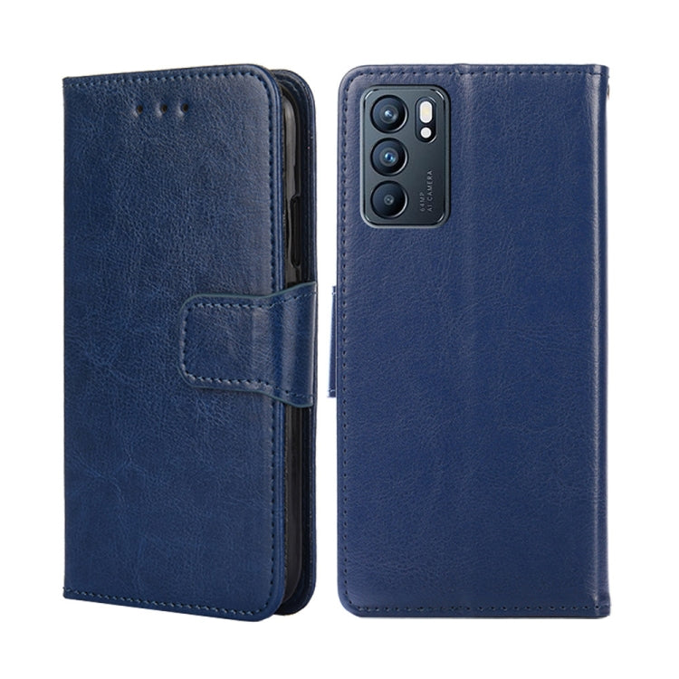 For OPPO Reno6 5G Crystal Texture Leather Phone Case