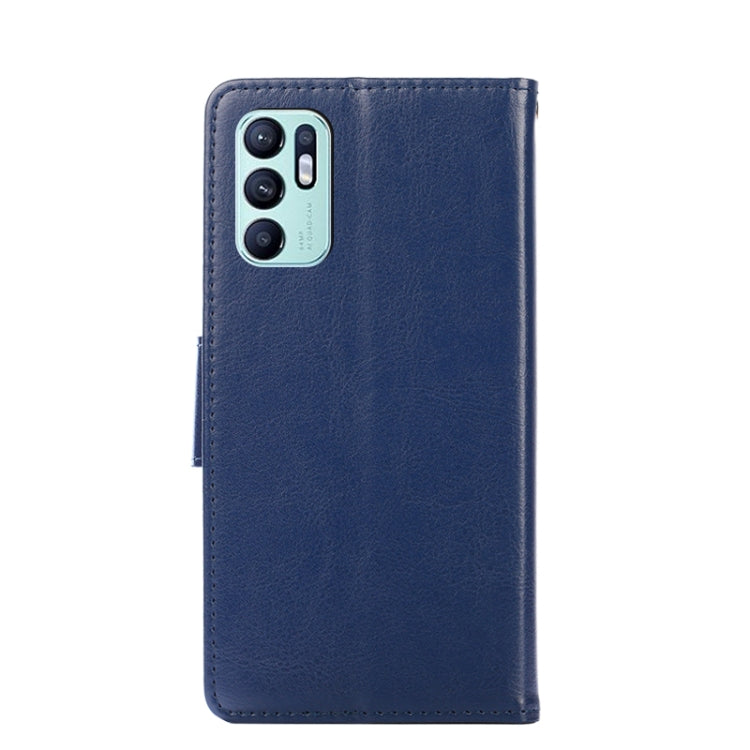 For OPPO Reno6 4G Crystal Texture Leather Phone Case