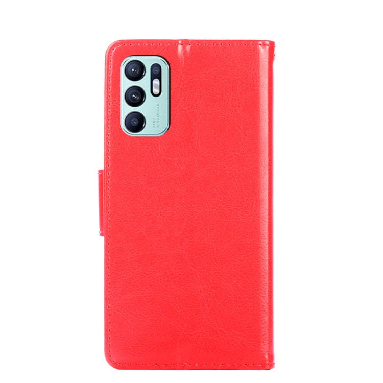For OPPO Reno6 4G Crystal Texture Leather Phone Case