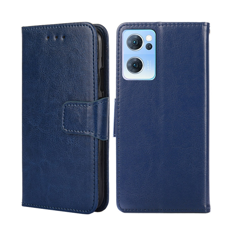 For OPPO Reno7 5G Crystal Texture Leather Phone Case