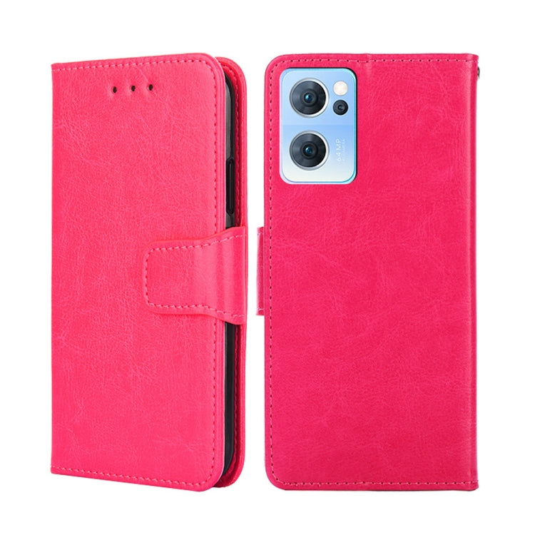 For OPPO Reno7 5G Crystal Texture Leather Phone Case
