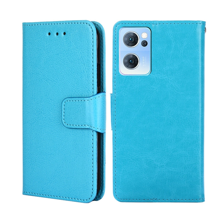 For OPPO Reno7 5G Crystal Texture Leather Phone Case