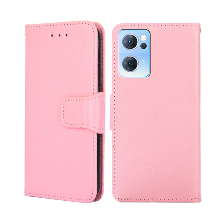 For OPPO Reno7 5G Crystal Texture Leather Phone Case