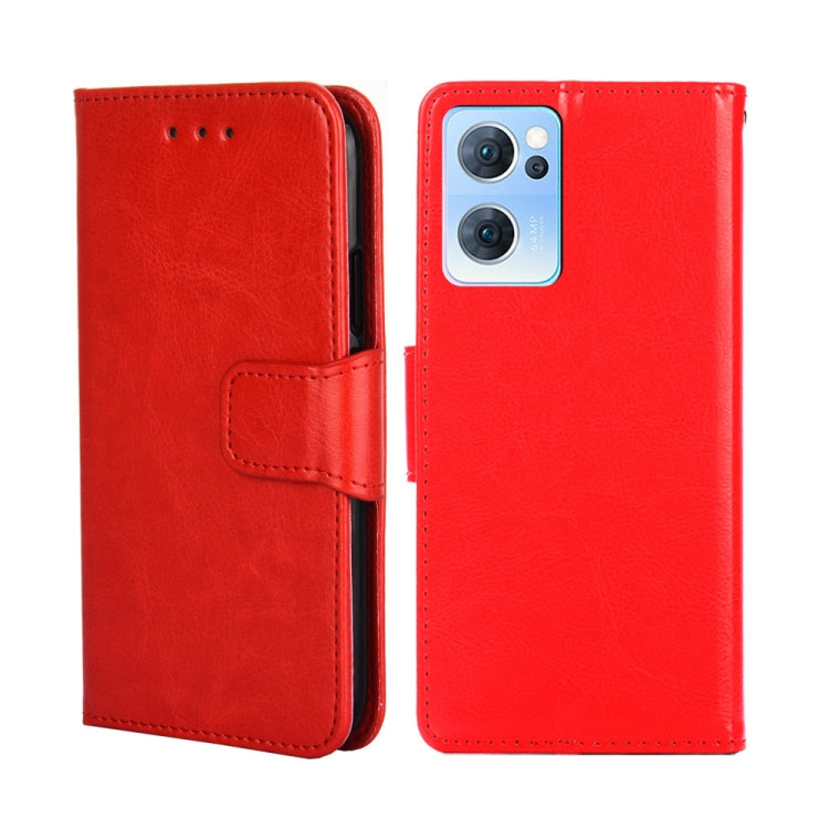 For OPPO Reno7 5G Crystal Texture Leather Phone Case