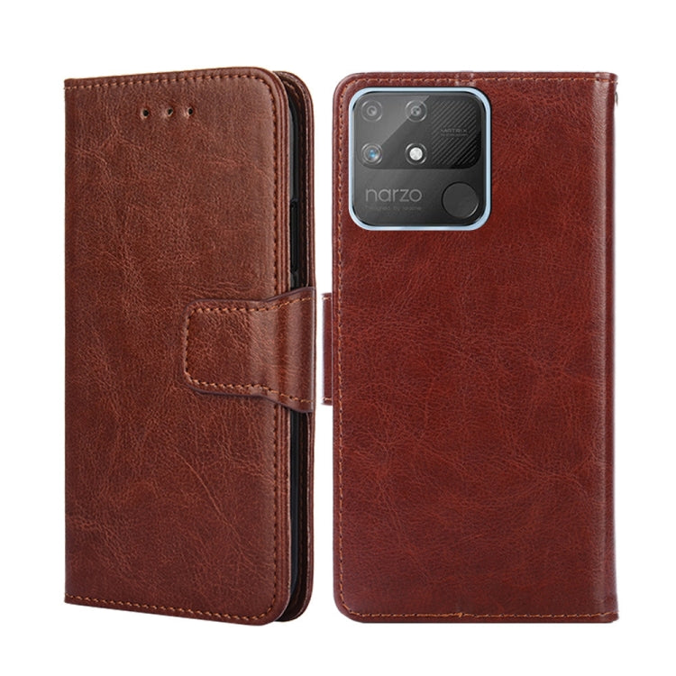 For OPPO Realme Narzo 50A Crystal Texture Leather Phone Case