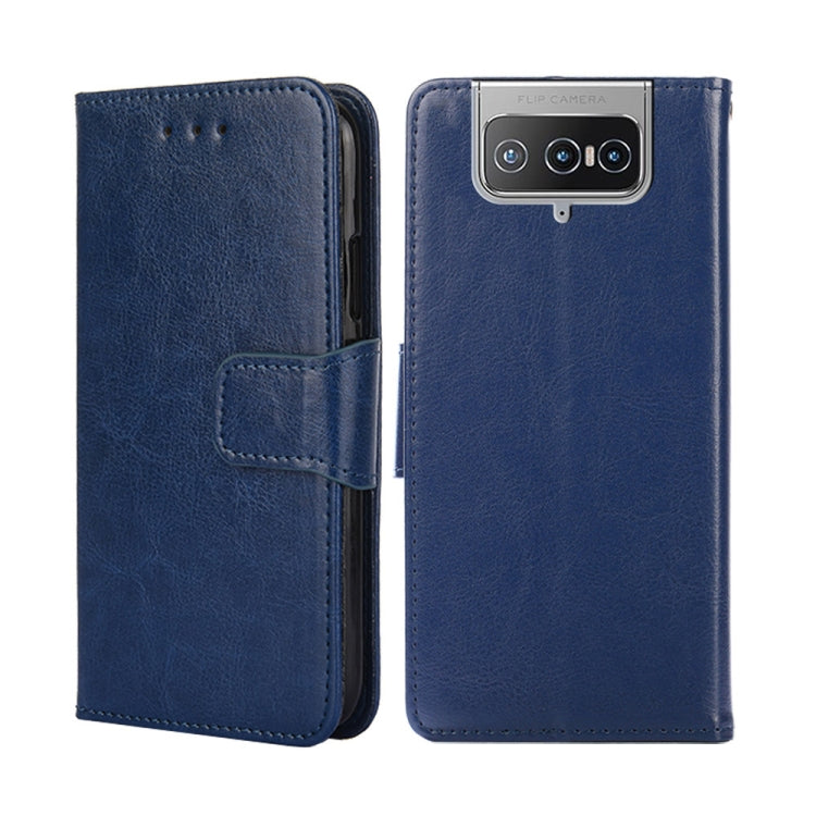For Asus Zenfone 8 Flip Crystal Texture Leather Phone Case