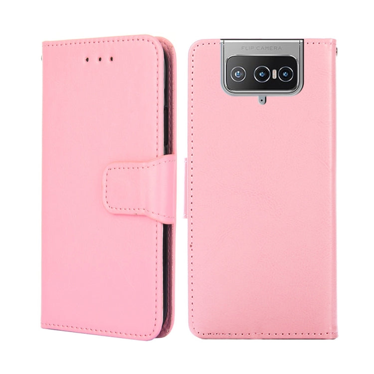 For Asus Zenfone 8 Flip Crystal Texture Leather Phone Case