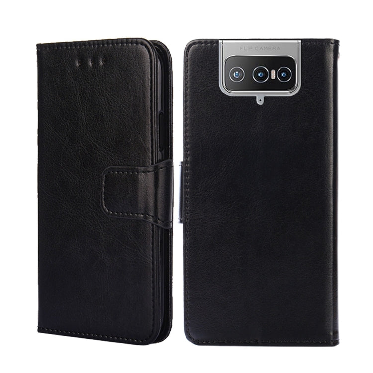For Asus Zenfone 8 Flip Crystal Texture Leather Phone Case
