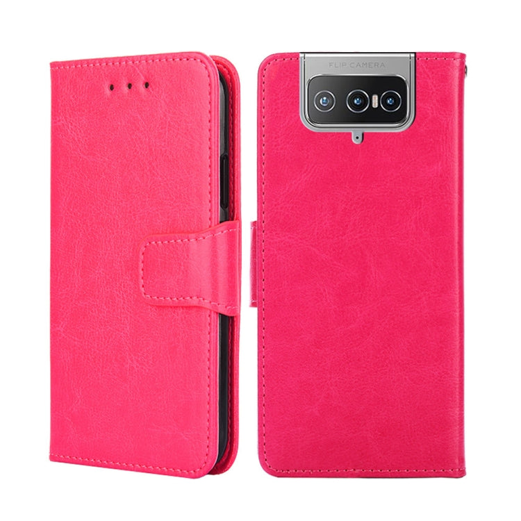 For Asus Zenfone 8 Flip Crystal Texture Leather Phone Case