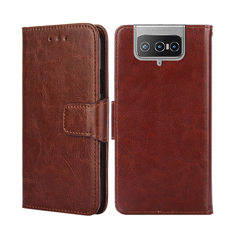 For Asus Zenfone 8 Flip Crystal Texture Leather Phone Case