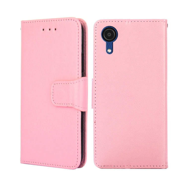 For Samsung Galaxy A03 Core Crystal Texture Leather Phone Case