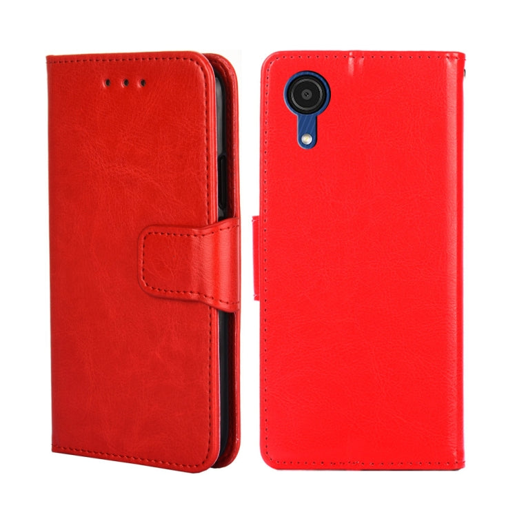 For Samsung Galaxy A03 Core Crystal Texture Leather Phone Case