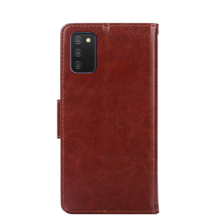 For Samsung Galaxy A03s 164.2mm Crystal Texture Leather Phone Case