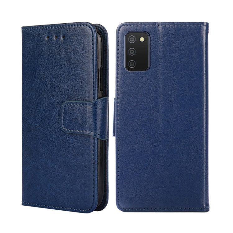 For Samsung Galaxy A03s 166mm Crystal Texture Leather Phone Case