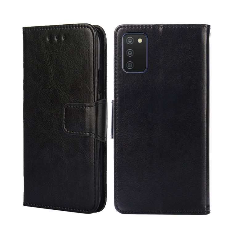 For Samsung Galaxy A03s 166mm Crystal Texture Leather Phone Case