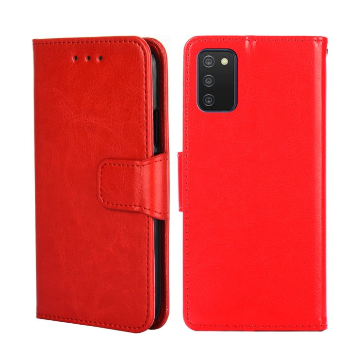 For Samsung Galaxy A03s 166mm Crystal Texture Leather Phone Case