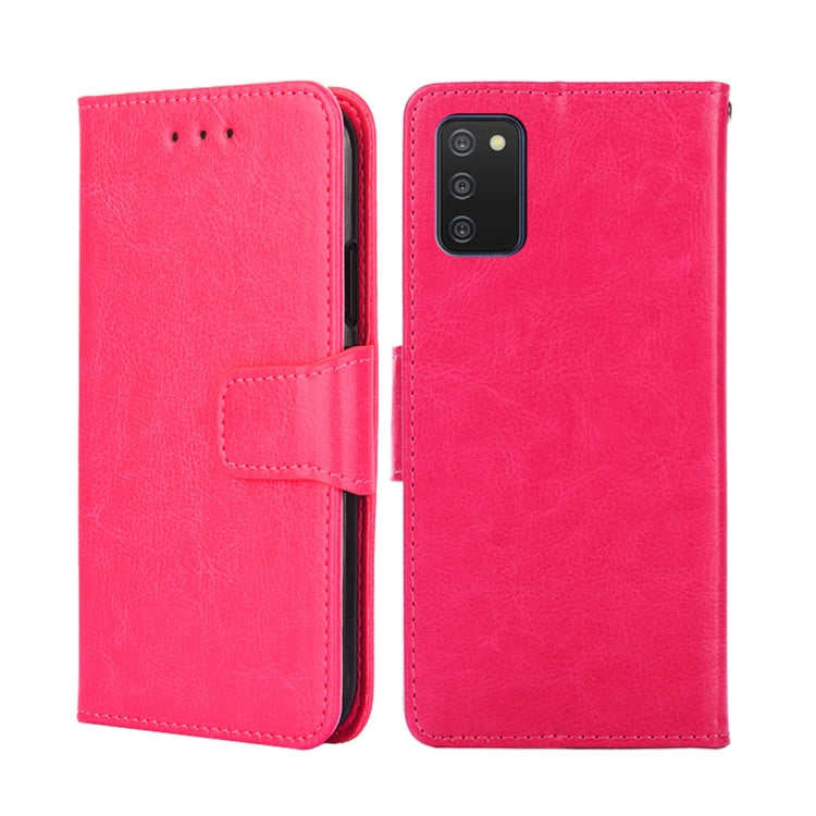 For Samsung Galaxy A03s 166mm Crystal Texture Leather Phone Case